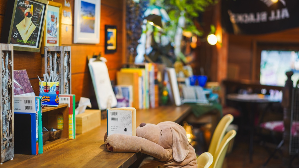 一人でも読書やくつろぎを楽しめる店内の一角